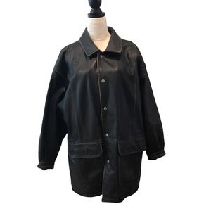 Fitigues Women's Distressed Leather Jacket.  Size L.